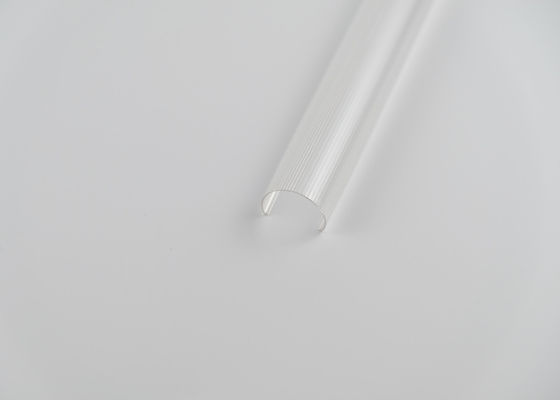 PC / PMMA Customized Extrusion Profiles In Transparent / Milky Color
