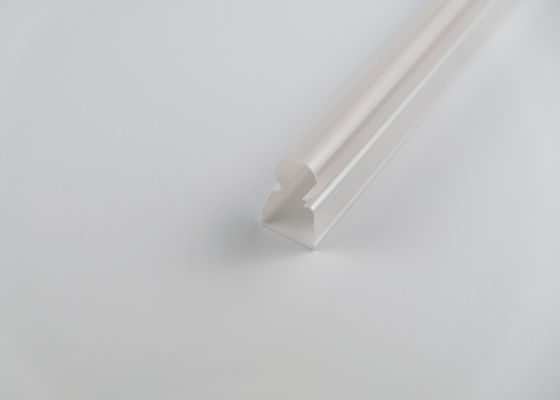 PC / PMMA Customized Extrusion Profiles In Transparent / Milky Color