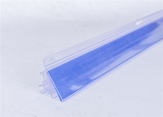 Rigid Transparent Plastic Profiles Moisture Proof For Supermarket Data Strip