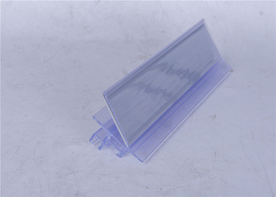 Rigid Transparent Plastic Profiles Moisture Proof For Supermarket Data Strip