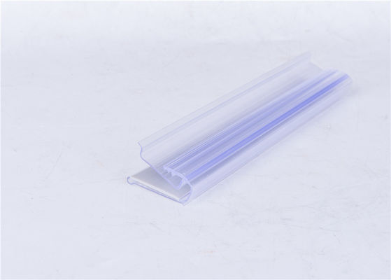 Extruded Transparent Plastic Profiles For Showing Supermarket / Store Price Tag