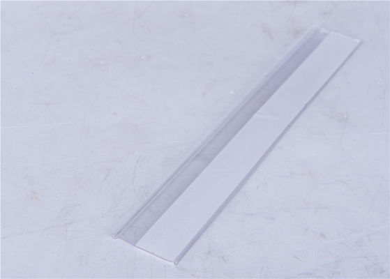Customized Transparent Plastic Profiles , Polyvinyl Chloride Price Tag Holder