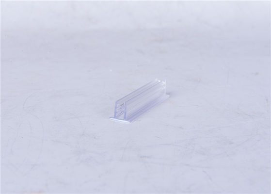 Customized Transparent Plastic Profiles , Polyvinyl Chloride Price Tag Holder