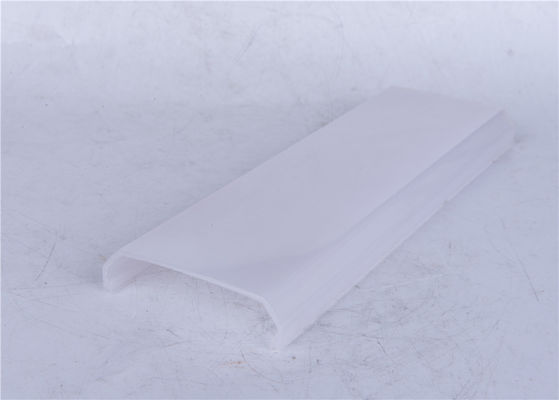 Transparent / Milky Polycarbonate LED Profile , Extruded LED Profile Housing