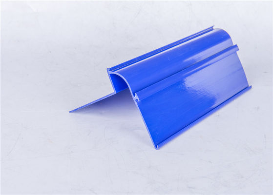 Green Level PVC Extrusion Profiles , Custom Transparent Price Label Profile