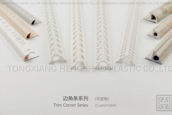 Customized Color PVC Corner Profile Matt / Shiny Surface Type Optional