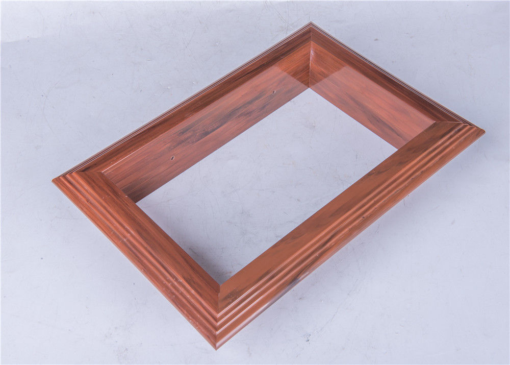 Extruded PVC Plastic Profile Wooden Effect Designed For Decoration