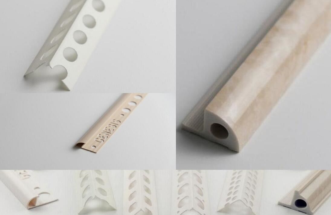 Outside Extruded Plastic Profiles / Pvc Profile Extrusion For Ceiling And Wall Corner